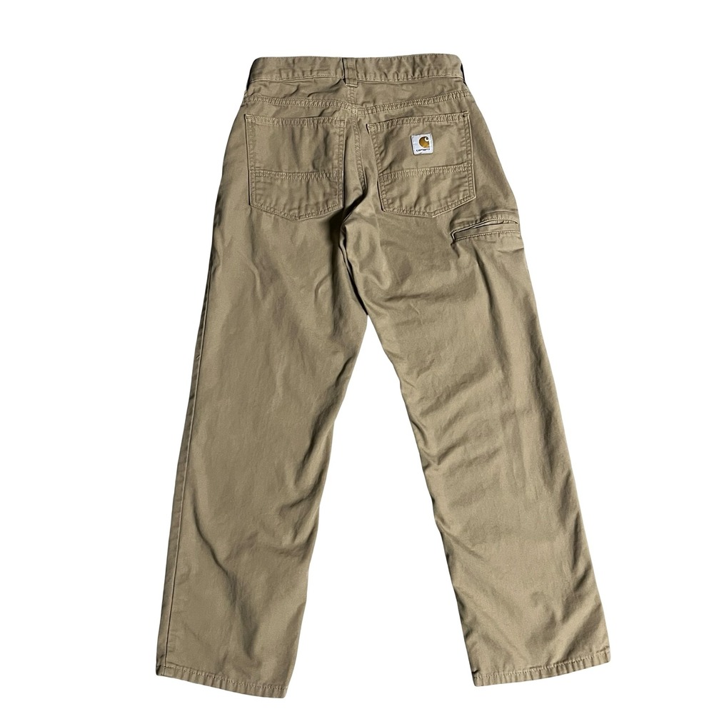 Carhartt Rugged Flex Relaxed Fit Canvas Carpenter Pants Tan BN2517-M 28x28